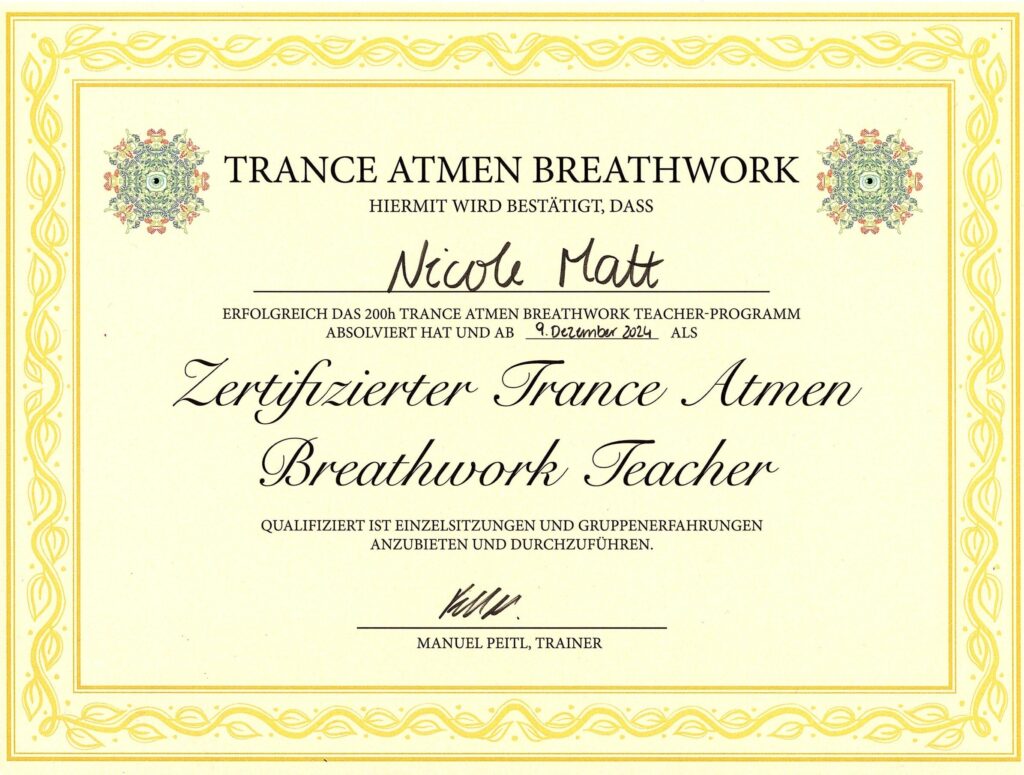 Zertifikat Breathwork